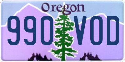 OR license plate 990VOD