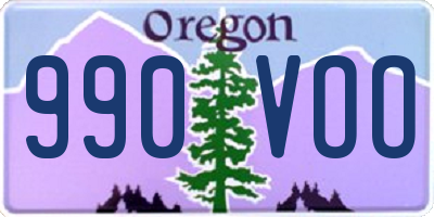 OR license plate 990VOO