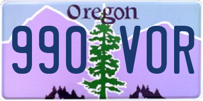 OR license plate 990VOR