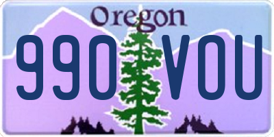 OR license plate 990VOU