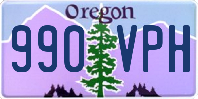 OR license plate 990VPH