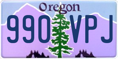 OR license plate 990VPJ