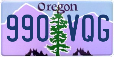 OR license plate 990VQG