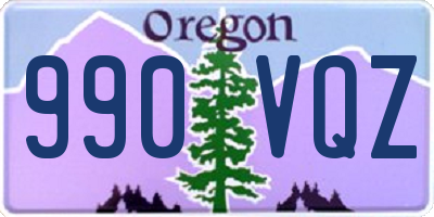 OR license plate 990VQZ