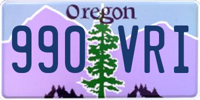 OR license plate 990VRI