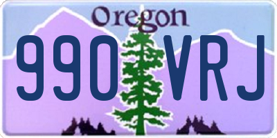 OR license plate 990VRJ