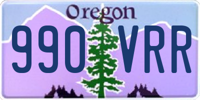 OR license plate 990VRR