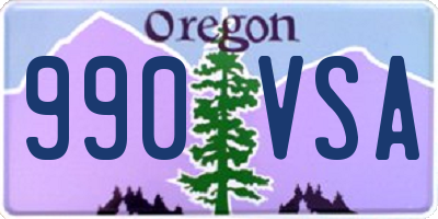 OR license plate 990VSA