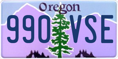 OR license plate 990VSE