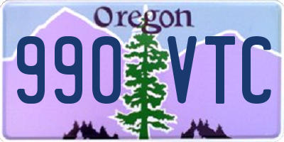 OR license plate 990VTC