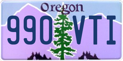 OR license plate 990VTI