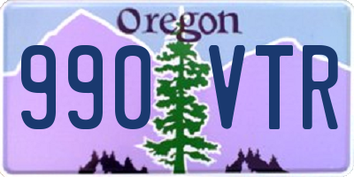 OR license plate 990VTR