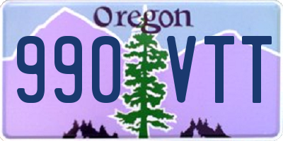 OR license plate 990VTT