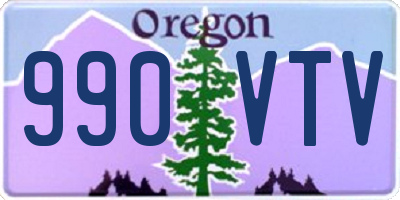 OR license plate 990VTV