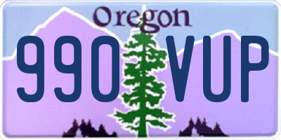 OR license plate 990VUP