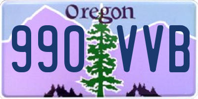 OR license plate 990VVB