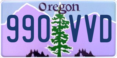 OR license plate 990VVD