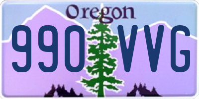 OR license plate 990VVG