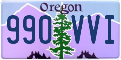 OR license plate 990VVI