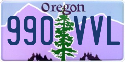 OR license plate 990VVL