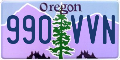 OR license plate 990VVN
