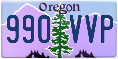 OR license plate 990VVP