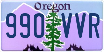 OR license plate 990VVR