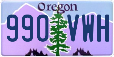 OR license plate 990VWH