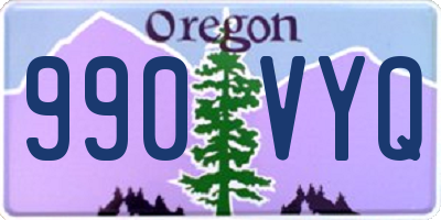 OR license plate 990VYQ