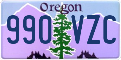 OR license plate 990VZC