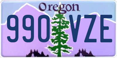 OR license plate 990VZE