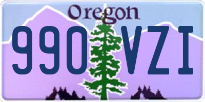 OR license plate 990VZI