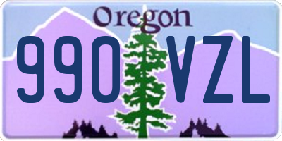 OR license plate 990VZL