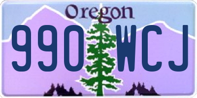 OR license plate 990WCJ