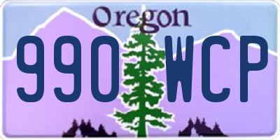 OR license plate 990WCP