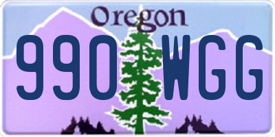 OR license plate 990WGG