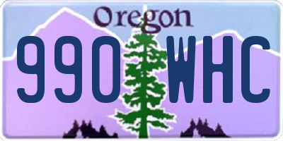 OR license plate 990WHC