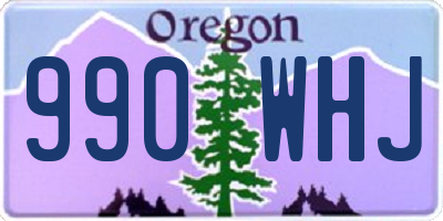 OR license plate 990WHJ