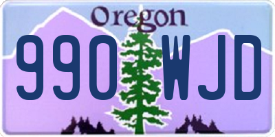 OR license plate 990WJD