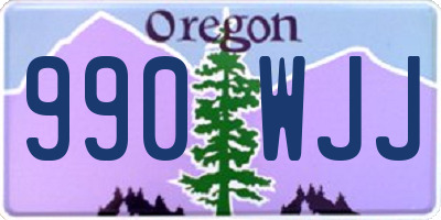 OR license plate 990WJJ