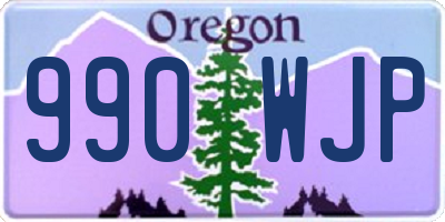 OR license plate 990WJP