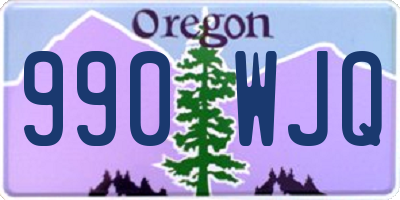 OR license plate 990WJQ