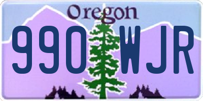 OR license plate 990WJR