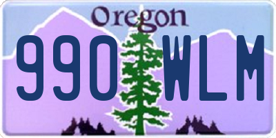 OR license plate 990WLM