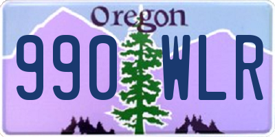 OR license plate 990WLR
