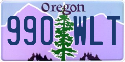 OR license plate 990WLT