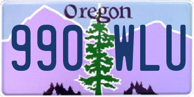 OR license plate 990WLU