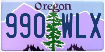 OR license plate 990WLX