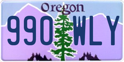 OR license plate 990WLY