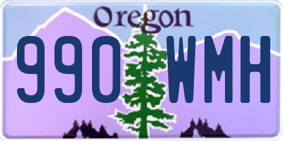 OR license plate 990WMH